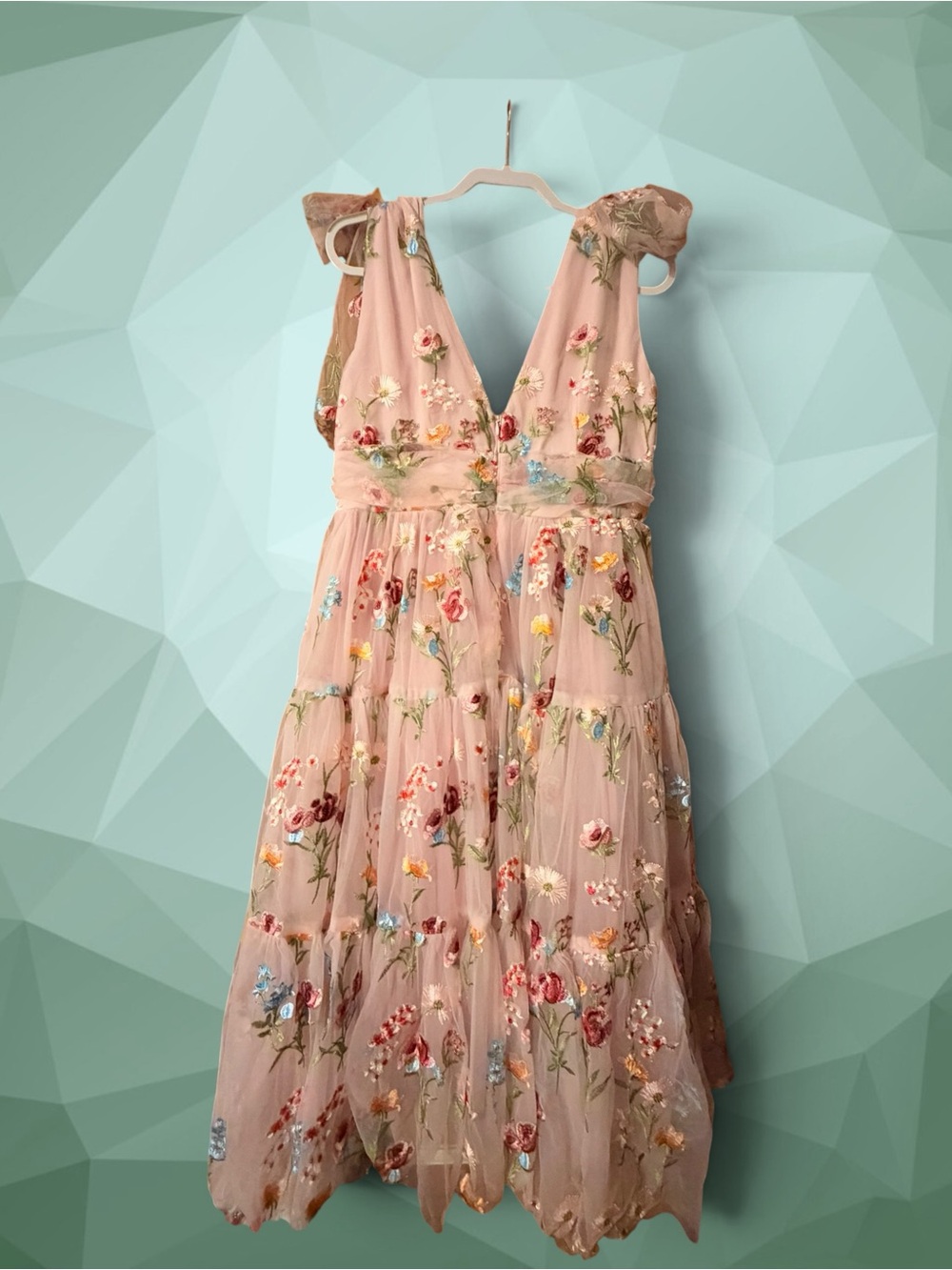 JessaKae Margaret Midi Dress in the Original Pink Floral Colorway. New With Tags